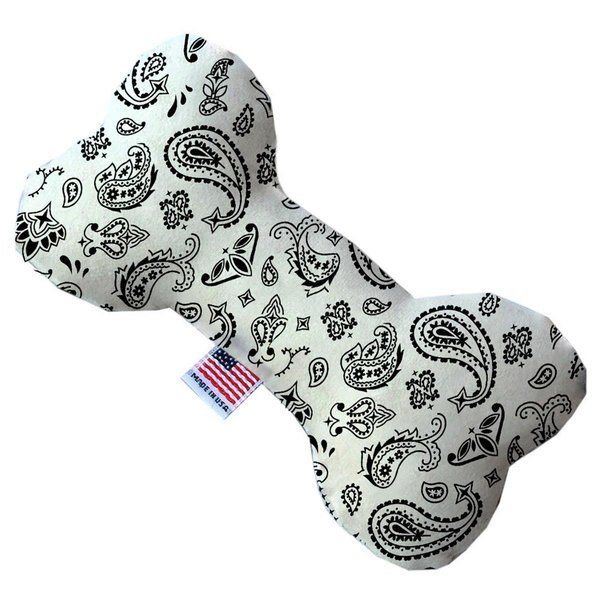White Western 8 in. Stuffing Free Bone Dog Toy, Mirage Pet Products, Mfr#: 1259-SFTYBN8